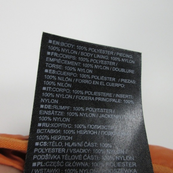 Burton Down Vest Puffer Women S Orange Floral Lightweight Zip Up Outdoor 252 - Picture 5 of 12